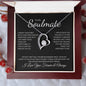 To My Soulmate | I Love You, Forever & Always - Forever Love Necklace