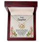 To My Daughter | I Love You - Love Knot Necklace