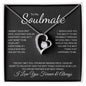 To My Soulmate | I Love You, Forever & Always - Forever Love Necklace